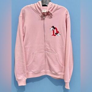 Disney Parks Disneyland Mickey & Minnie Heart Valentines Zip Up Hoodie